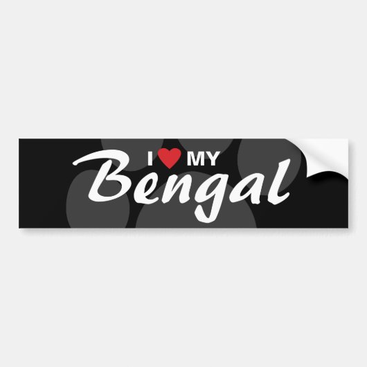 Ik hou van mijn buik bumpersticker (Voorkant)