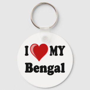 Ik hou van mijn buikkat sleutelhanger
