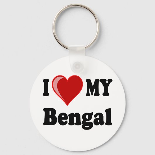 Ik hou van mijn buikkat sleutelhanger (Voorkant)
