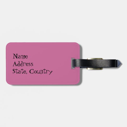 Ik hou van mijn bull Terrier Bagagelabel (Achterkant horizontaal)