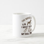 Ik hou van mijn bull Terrier Koffiemok (Voorkant rechts)