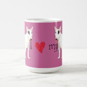 Ik hou van mijn bull Terrier Koffiemok (Center)