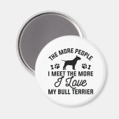 Ik hou van mijn Bull Terrier Magneet (Voorkant / Achterkant)