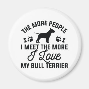 Ik hou van mijn Bull Terrier Magneet