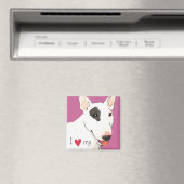 Ik hou van mijn bull Terrier Magneet (Insitu (Vaatwasser))