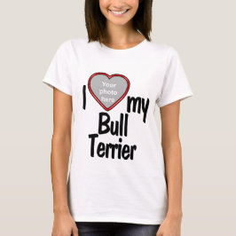 Ik hou van mijn Bull Terrier - Schattigee Red Hear T-shirt