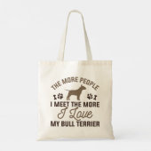 Ik hou van mijn bull Terrier Tote Bag (Achterkant)