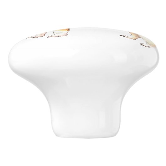 Ik hou van mijn Bulldog Keramische Knop (Zijkant)