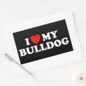 Ik hou van mijn Bulldog Sticker (Envelop)