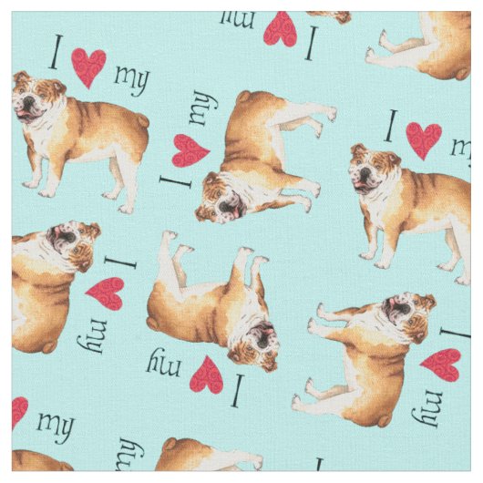 Ik hou van mijn Bulldog Stof (Close Up)
