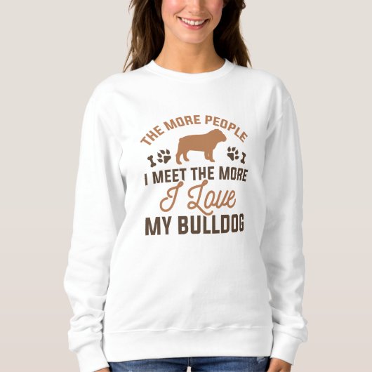 Ik hou van mijn bulldog trui (Voorkant)