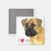 Ik hou van mijn Bullmastiff Magneet (Voorkant / Achterkant)