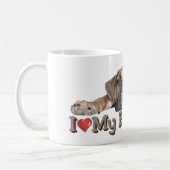 Ik hou van mijn Bullmastiff Mok (Links)