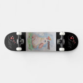 Ik hou van mijn Bunny cartoon geanimeerd afbeeldin Persoonlijk Skateboard (Horizontaal)