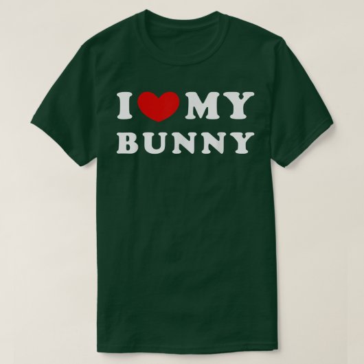 Ik hou van mijn Bunny, ik hoor mijn Bunny T-shirt (Design voorkant)