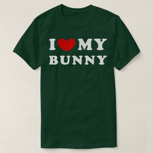 Ik hou van mijn Bunny, ik hoor mijn Bunny T-shirt (Design voorkant)