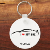 Ik hou van mijn bureau sleutelhanger (Voorkant)