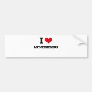 Ik hou van mijn buren bumpersticker