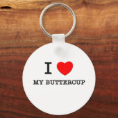 Ik hou van mijn Buttercup Sleutelhanger (Voorkant)