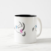 Ik hou van mijn cadeau voor jou tweekleurige koffiemok (Voorkant rechts)