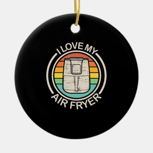 Ik hou van mijn cadeautje met cadeautjes voor cred keramisch ornament (Voorkant)