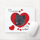 Ik hou van mijn Cairn Terrier Muismat (Met muis)