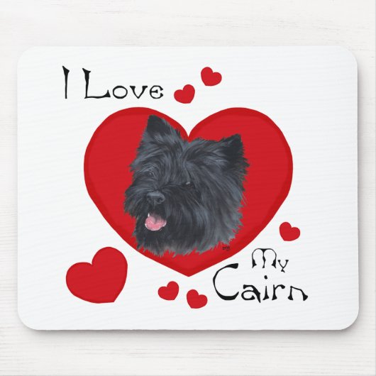 Ik hou van mijn Cairn Terrier Muismat (Voorkant)