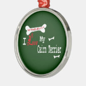 Ik hou van mijn Caïro Terrier Metalen Ornament (Links)