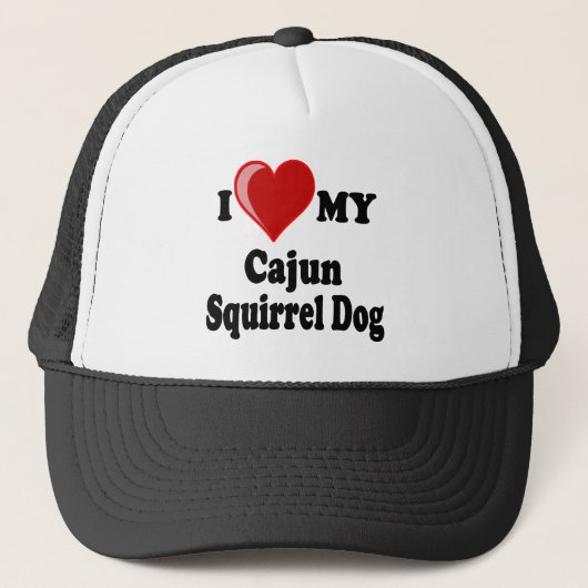 Ik hou van mijn Cajun Squirrel Dog Trucker Pet (Voorkant)