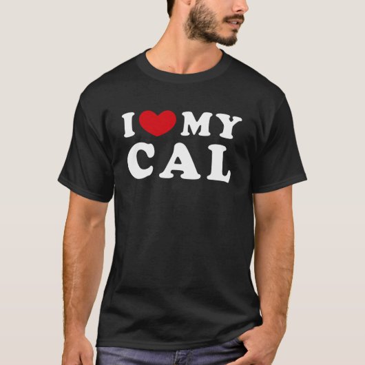 Ik hou van mijn Cal, ik hart mijn Cal Pullover Hoo (Voorkant)