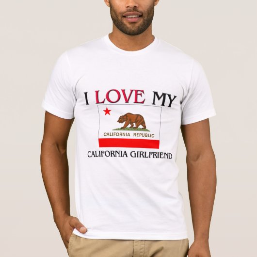 Ik hou van mijn Californische Vriendin T-shirt (Voorkant)