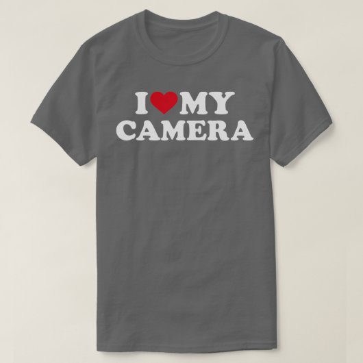 Ik hou van mijn camera t-shirt (Design voorkant)