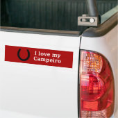 Ik hou van mijn Campeiro paard Bumpersticker (Op Truck)