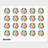 Ik hou van mijn Canaan Dog Ronde Sticker (Vel)