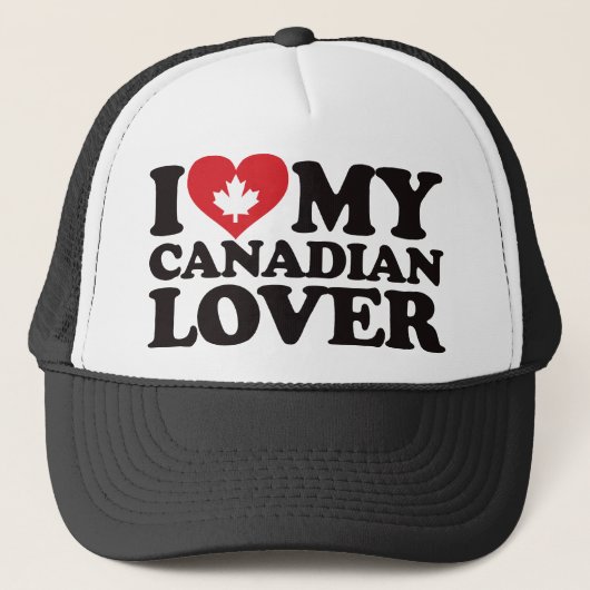 Ik hou van mijn Canadese Lover Trucker Pet (Voorkant)