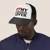 Ik hou van mijn Canadese Lover Trucker Pet (In situ)