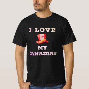 Ik hou van mijn Canadese Pet Gift Quebec T-shirt