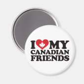 Ik hou van mijn Canadese vrienden Magneet (Voorkant / Achterkant)