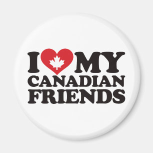 Ik hou van mijn Canadese vrienden Magneet