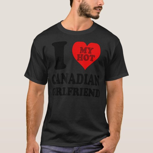Ik hou van mijn Canadese Vriendin 1 T-shirt (Voorkant)