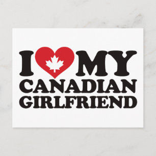 Ik hou van mijn Canadese Vriendin Briefkaart