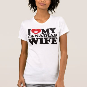 Ik hou van mijn Canadese vrouw T-shirt