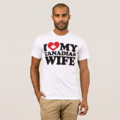 Ik hou van mijn Canadese vrouw T-shirt (Voorkant volledig)