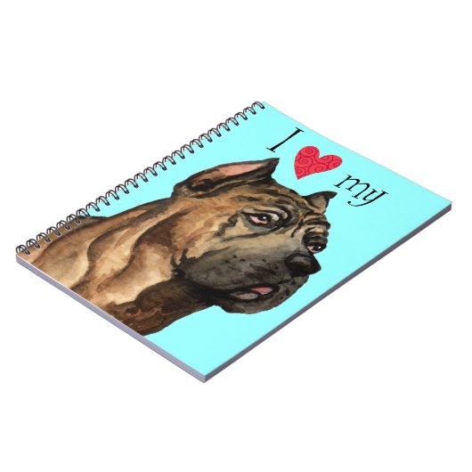 Ik hou van mijn Cane Corso Notitieboek (Linkerzijde)