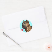Ik hou van mijn Cane Corso Ronde Sticker (Envelop)