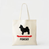 Ik hou van mijn Canvas tas van Pomsky (Voorkant)