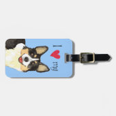 Ik hou van mijn Cardigan Welsh Corgi Bagagelabel (Voorkant horizontaal)