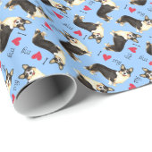 Ik hou van mijn Cardigan Welsh Corgi Cadeaupapier (Rol Hoek)