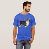 Ik hou van mijn Cardigan Welsh Corgi T-Shirt (Voorkant volledig)