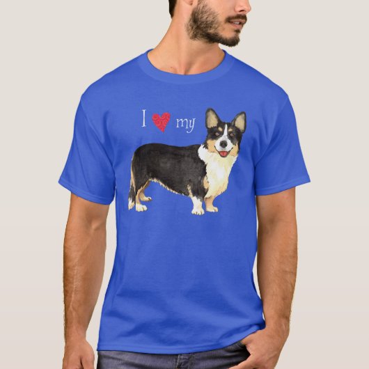 Ik hou van mijn Cardigan Welsh Corgi T-Shirt (Voorkant)